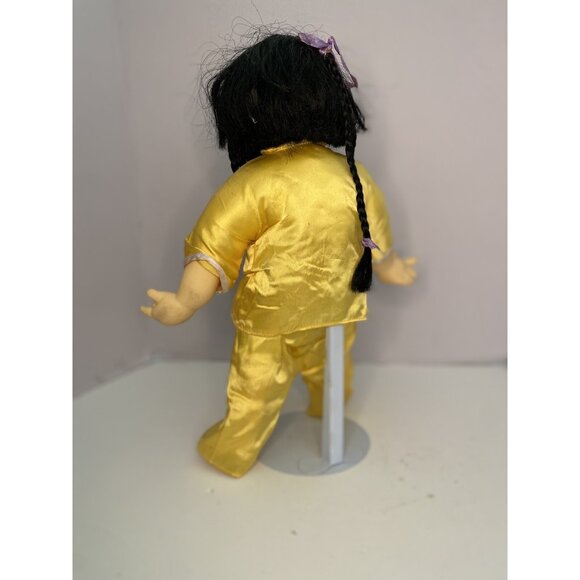 Asian Girl Doll 14" With Stand Passport of the Kingdom of Heaven Collectible - Picture 4 of 10